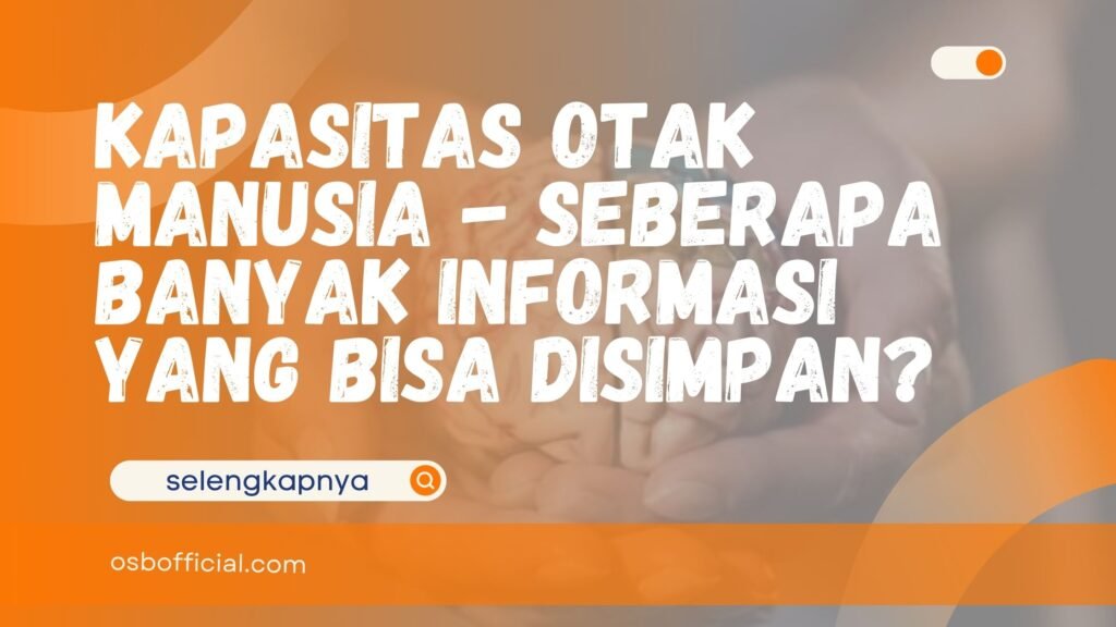 kapasitas otak manusia